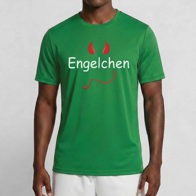Engelchen Kostüm Engel Kostüm Teufelchen oder Enge Männer Funktions-T-Shirt