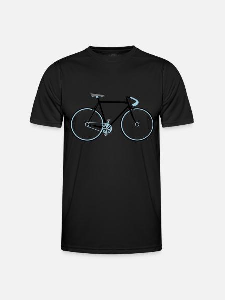 Singlespeed - Männer Funktions-T-Shirt - Schwarz