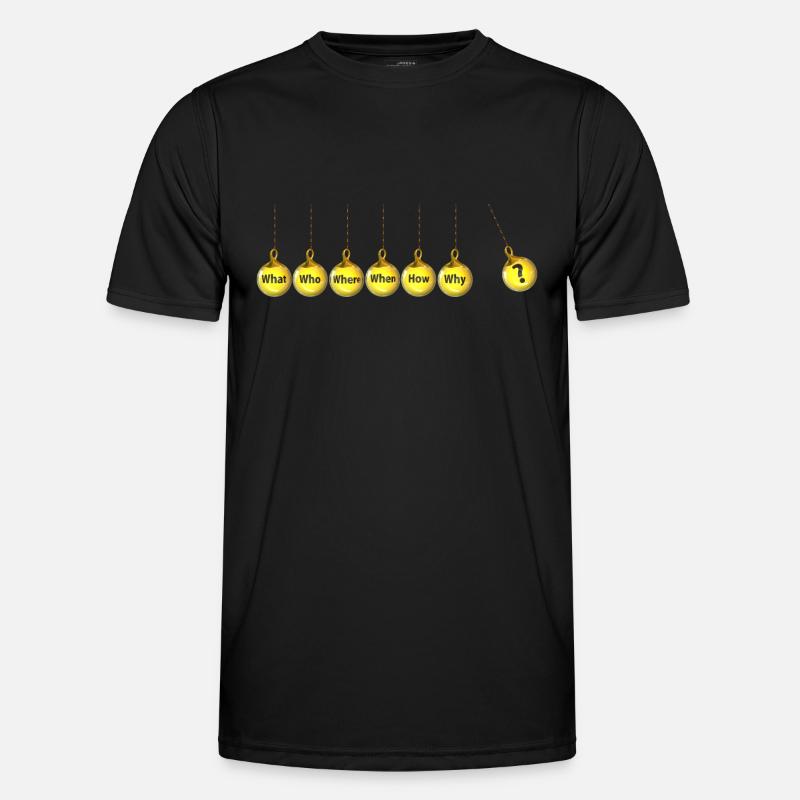 Fragen Männer Funktions-T-Shirt