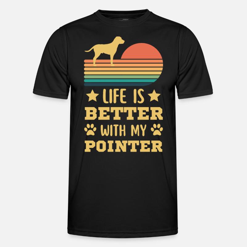 Legendary English Pointer Vintage Retro Men's Functional T-Shirt