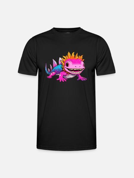 Axolotl - Men's Functional T-Shirt - black