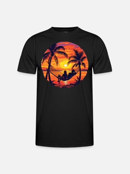 Hammock Beach Sea Suset - Men's Functional T-Shirt - black