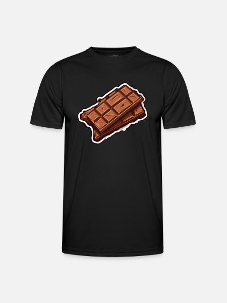 Chocolate chocolate bar - Men's Functional T-Shirt - black