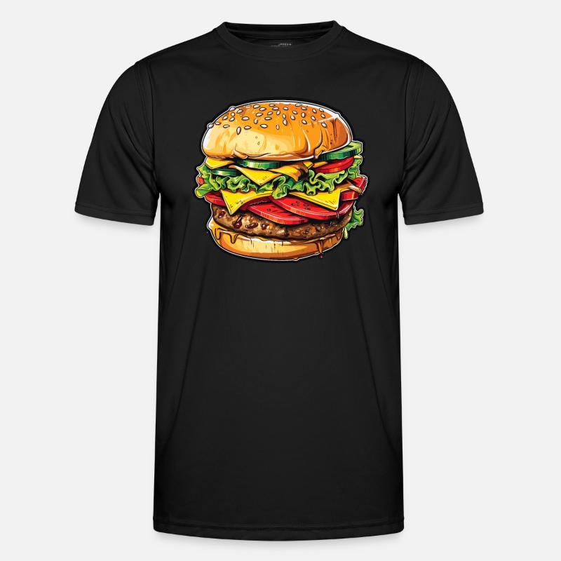 Euphorie du cheeseburger T-shirt sport Homme