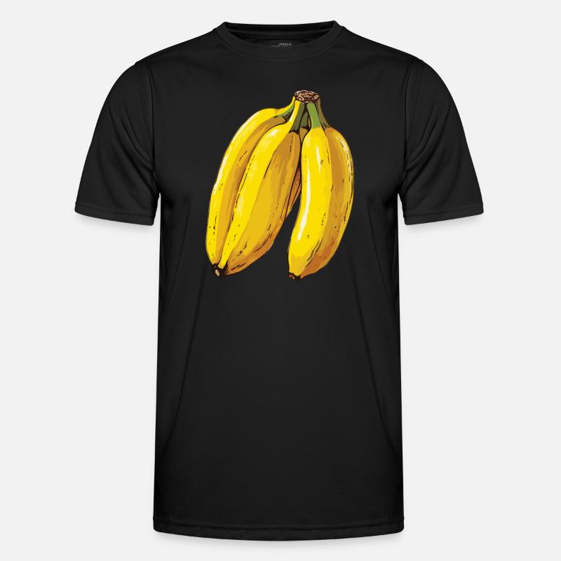 Bananengelbe Köstlichkeiten Männer Funktions-T-Shirt