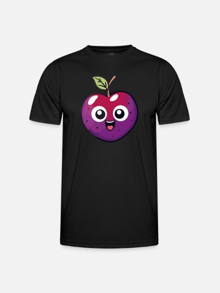 Kawaii Plum - Men's Functional T-Shirt - black