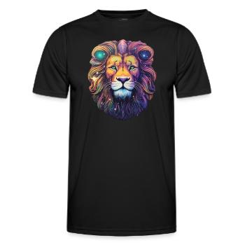 Leo Heavenly - Heavenly Serenity - Men's Functional T-Shirt - black - Front - AI Model Male 178 dark (178cm)