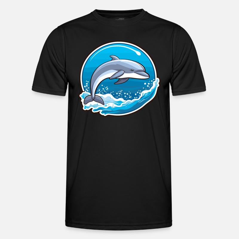 Dolphin - Oceanic Opus - Men's Functional T-Shirt - black