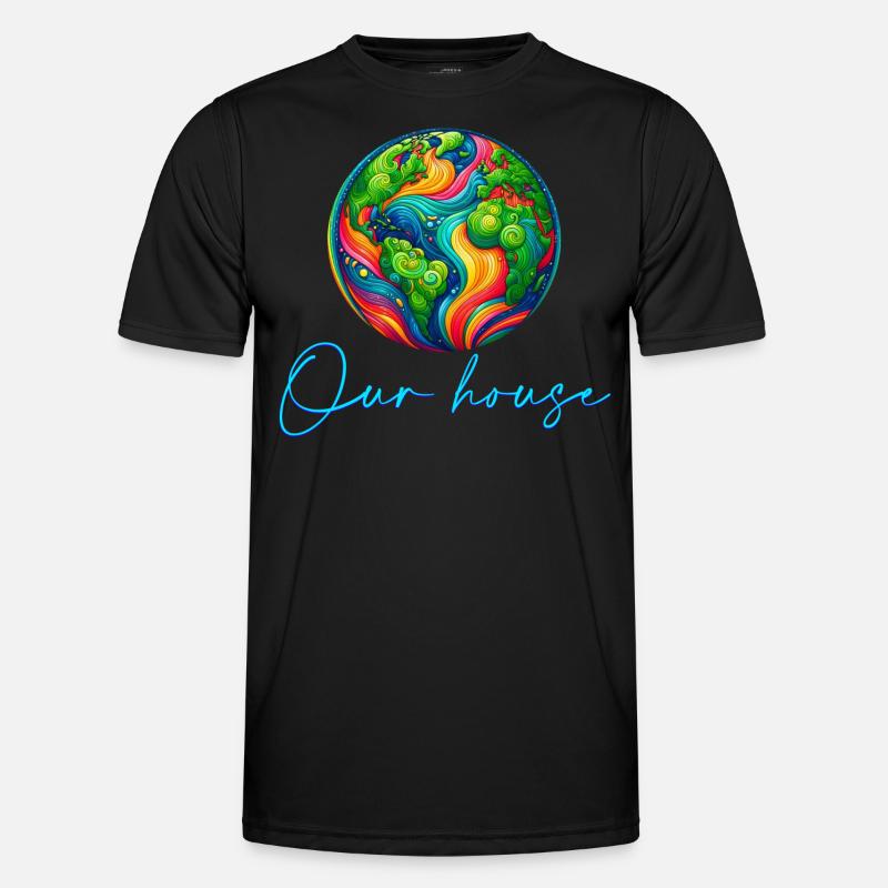 World Männer Funktions-T-Shirt
