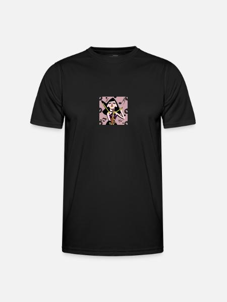 Music Girl - Men's Functional T-Shirt - black