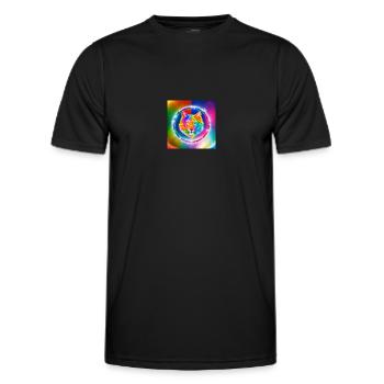 Chien magnifique - T-shirt sport Homme - noir - Devant - AI Model Male 178 dark (178cm)