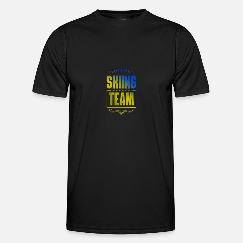 Skiing Crew - Men's Functional T-Shirt - black