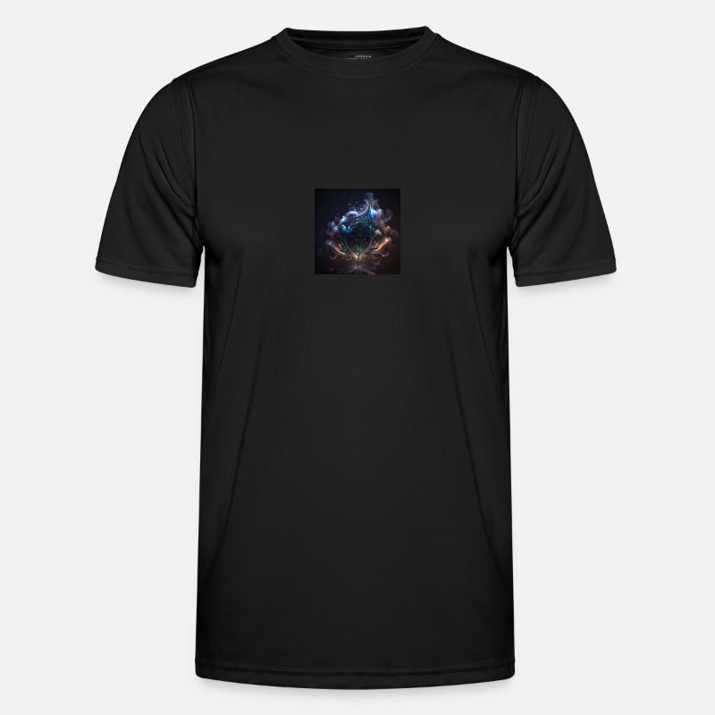 Digitale Kunst Abstract n°5 - Männer Funktions-T-Shirt - Schwarz