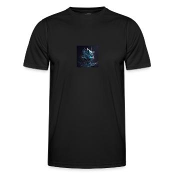 Abstrakte Digitale Kunst n°3 - Männer Funktions-T-Shirt - Schwarz - Vorne - AI Model Male 178 dark (178cm)