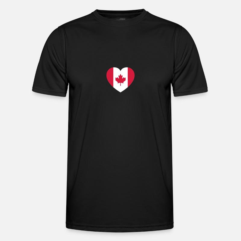 canada_2color - Men's Functional T-Shirt - black