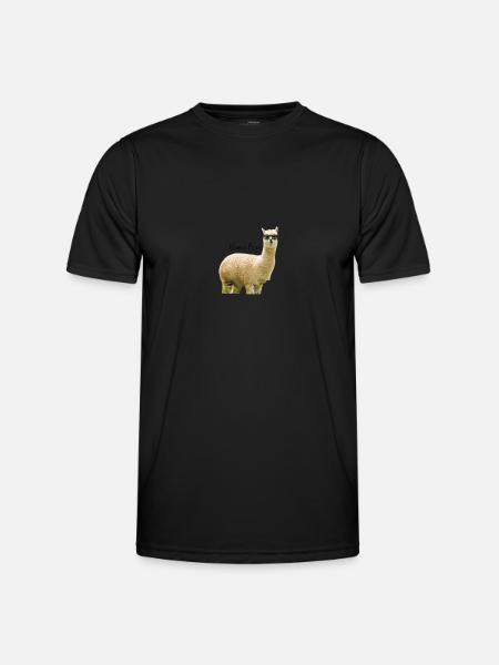 Alpaca Bro - Men's Functional T-Shirt - black