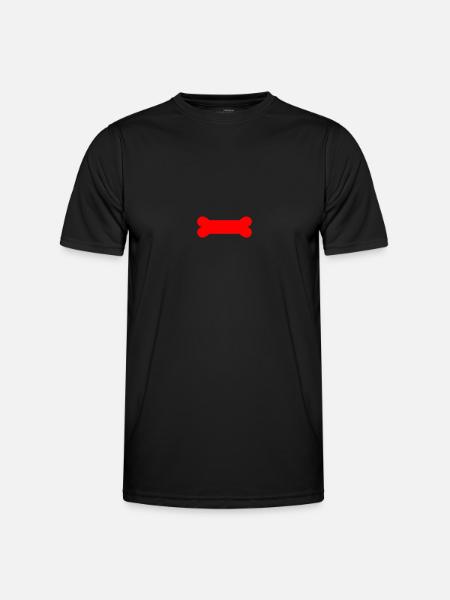 Pup Play Bone - Männer Funktions-T-Shirt - Schwarz