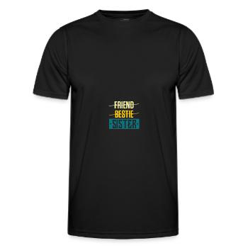 Girlfriend Sister - Men's Functional T-Shirt - black - Front - AI Model Male 178 dark (178cm)