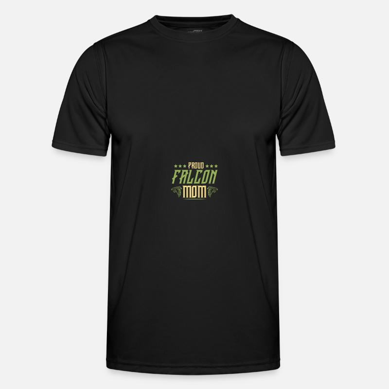falknerei mama - Männer Funktions-T-Shirt - Schwarz