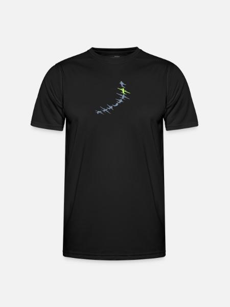 Pink White Aircraft - Men's Functional T-Shirt - black