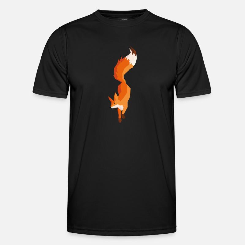 Fox Polygon - Men's Functional T-Shirt - black