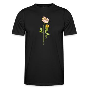 Rose - Men's Functional T-Shirt - black - Front - AI Model Male 178 dark (178cm)