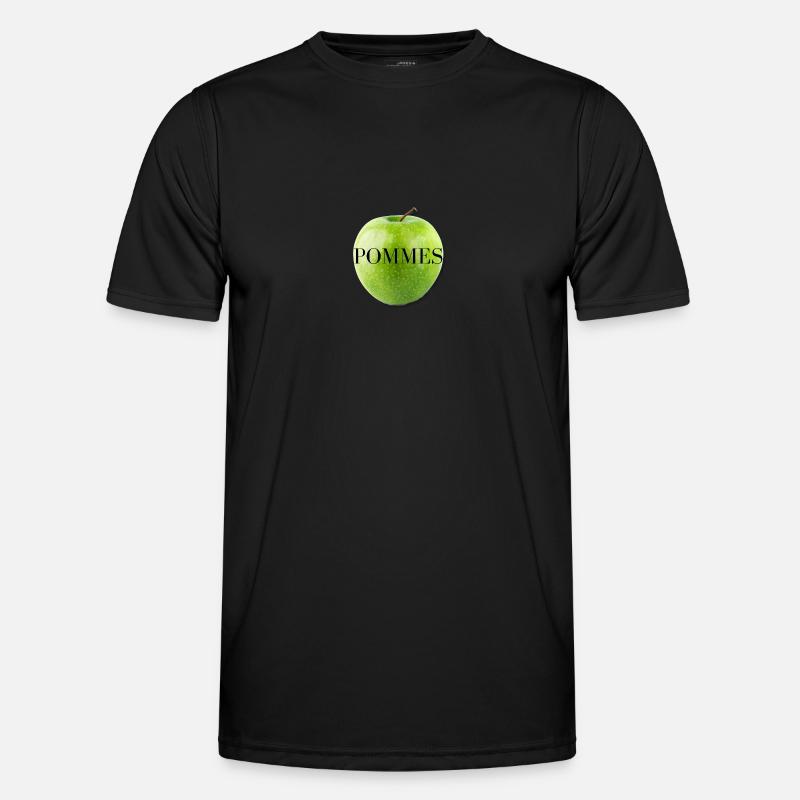 Apple Design - Modern - New - Delicious - Men's Functional T-Shirt - black