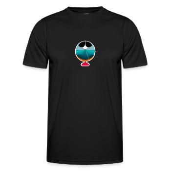 Abstraktes Gleichgewicht - Männer Funktions-T-Shirt - Schwarz - Vorne - AI Model Male 178 dark (178cm)