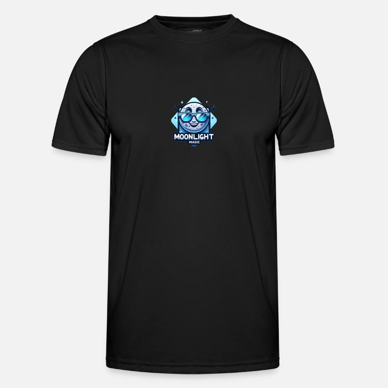 Moonlight Magic - Männer Funktions-T-Shirt - Schwarz