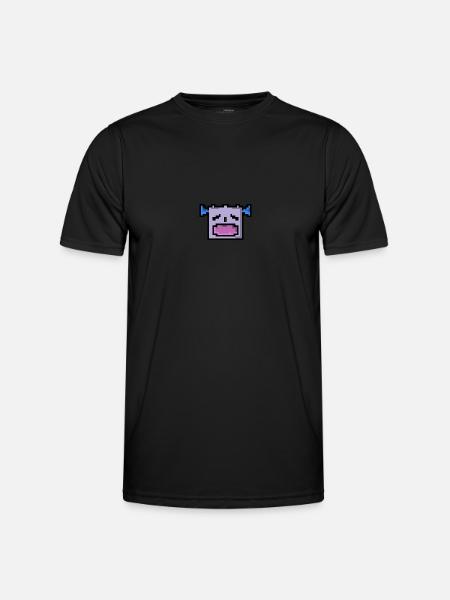 Pixel LOL - Männer Funktions-T-Shirt - Schwarz