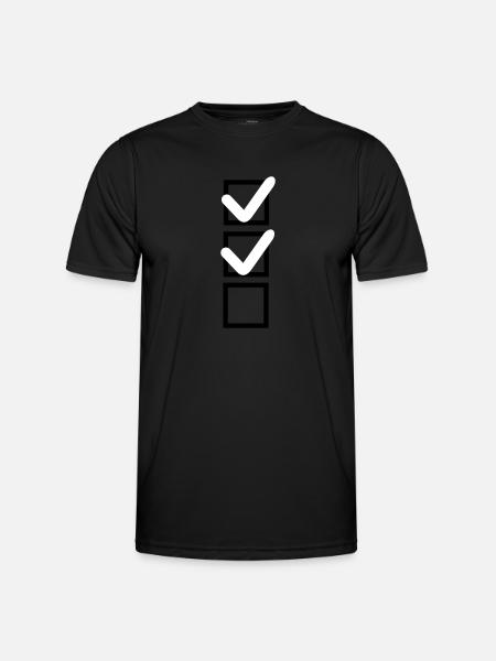 Check - ok - Men's Functional T-Shirt - black