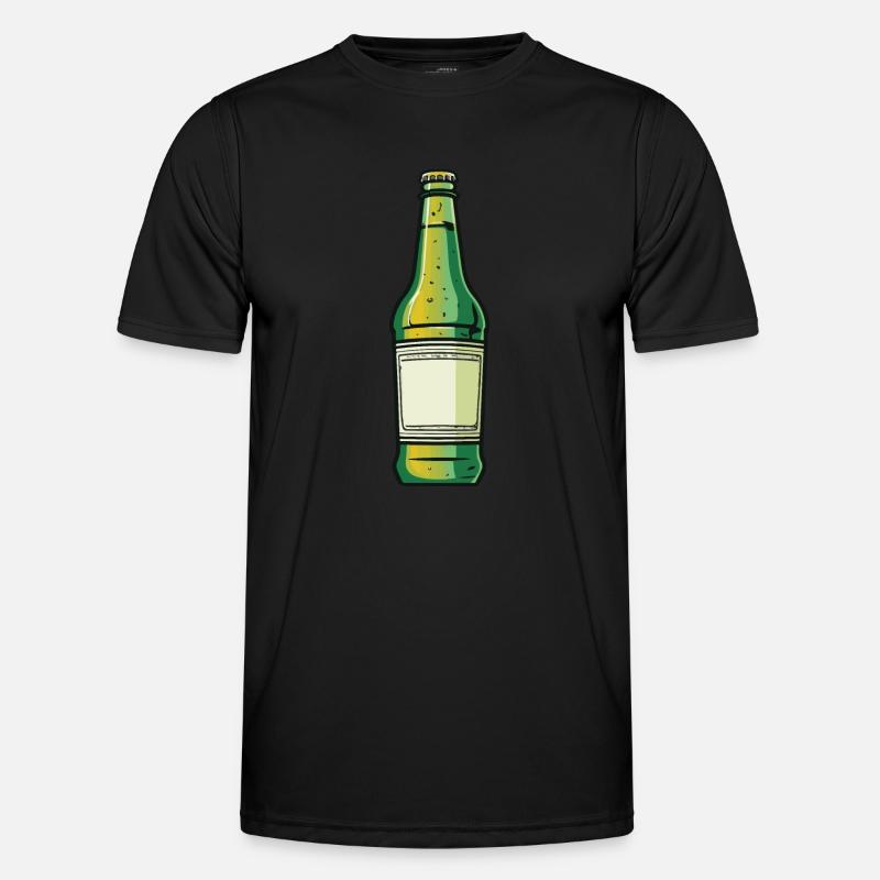 Beer Bottle Beer Drinking Icon Men's Functional T-Shirt