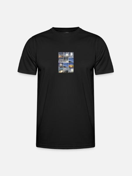 Chemtrails Clouds - Men's Functional T-Shirt - black