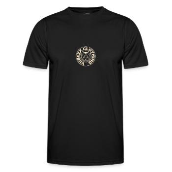 Viibezz clothing(design/logo 1) - Men's Functional T-Shirt - black - Front - AI Model Male 178 dark (178cm)