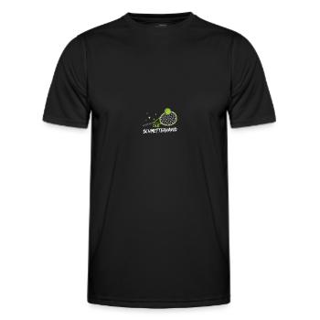 Tennisspieler Tennisspiel Tennis Geschenk - Männer Funktions-T-Shirt - Schwarz - Vorne - AI Model Male 178 dark (178cm)