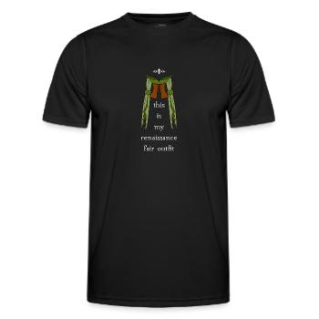 Festival médiéval de la Renaissance - T-shirt sport Homme - noir - Devant - AI Model Male 178 dark (178cm)