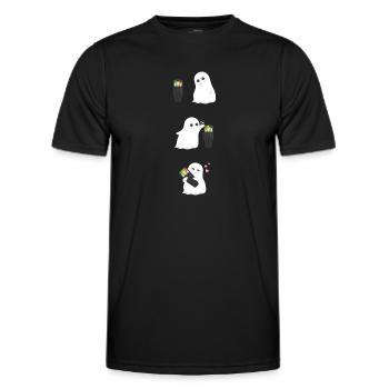 Geist K II Meter - Männer Funktions-T-Shirt - Schwarz - Vorne - AI Model Male 178 dark (178cm)