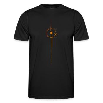Planet earth - Men's Functional T-Shirt - black - Front - AI Model Male 178 dark (178cm)