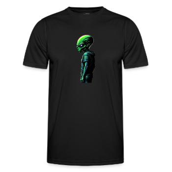 Alien - Men's Functional T-Shirt - black - Front - AI Model Male 178 dark (178cm)