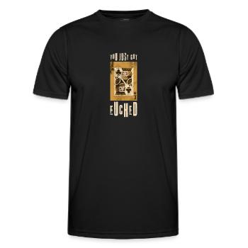 Card Games Skat Poker Euched - Men's Functional T-Shirt - black - Front - AI Model Male 178 dark (178cm)