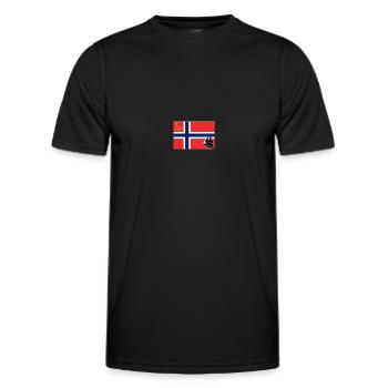 Drapeau marin Norvège - T-shirt sport Homme - noir - Devant - AI Model Male 178 dark (178cm)