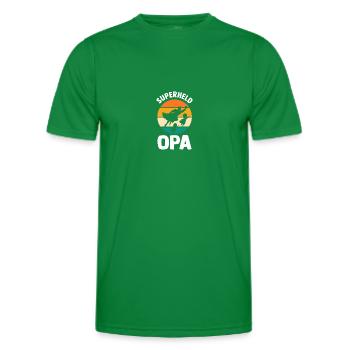 Großvater Opa - Männer Funktions-T-Shirt - Kelly Green - Vorne - AI Model Male 178 dark (178cm)