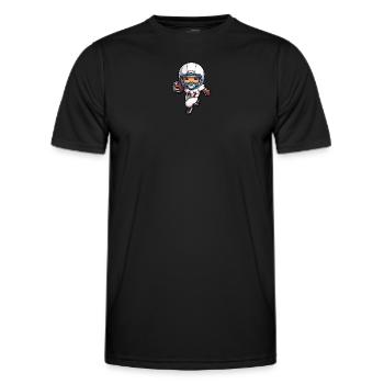 Touchdown-Champion: Das Football-Talent in Aktion - Männer Funktions-T-Shirt - Schwarz - Vorne - AI Model Male 178 dark (178cm)