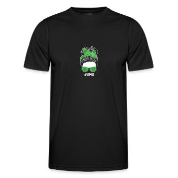 Bogenschütze Oma Bogenschießen - Männer Funktions-T-Shirt - Schwarz - Vorne - AI Model Male 178 dark (178cm)