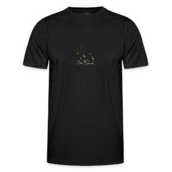 Eid Mubarak / Ramadan / Islam - Men's Functional T-Shirt - black - Front - AI Model Male 178 dark (178cm)