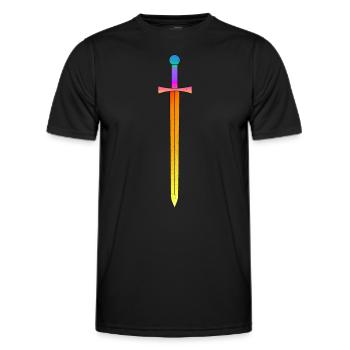 Schwert Magisch - Männer Funktions-T-Shirt - Schwarz - Vorne - AI Model Male 178 dark (178cm)