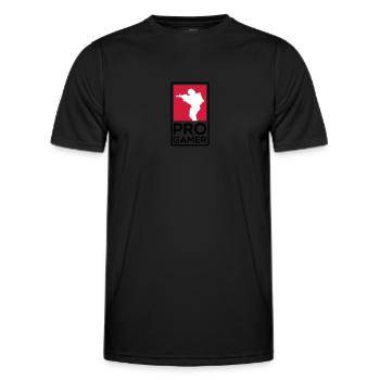 PRO GAMER - Men's Functional T-Shirt - black - Front - AI Model Male 178 dark (178cm)