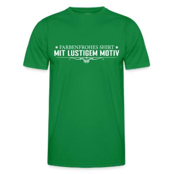 Farbenfroh und lustig - Männer Funktions-T-Shirt - Kelly Green - Vorne - AI Model Male 178 dark (178cm)