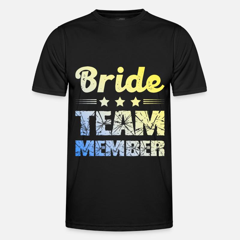 Bride Team - Men's Functional T-Shirt - black