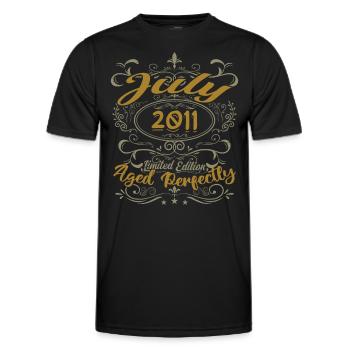 Juli 2011 Geburtstag Juli 2011 Geschenk 2011 - Männer Funktions-T-Shirt - Schwarz - Vorne - AI Model Male 178 dark (178cm)